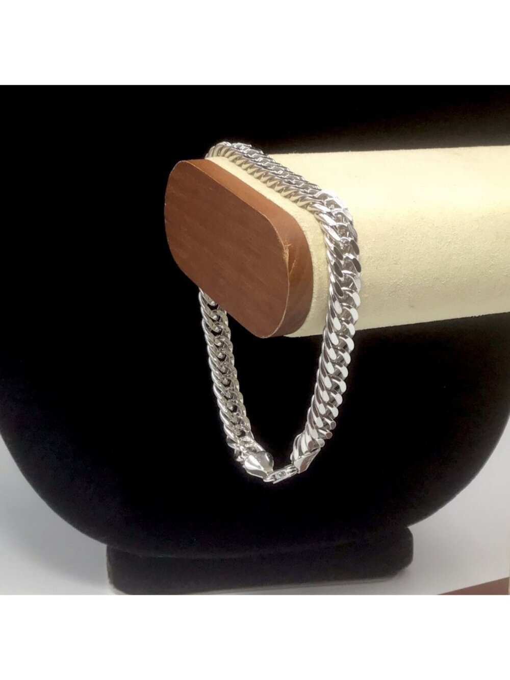 Men’s Sterling Silver Miami Cuban Chain Bracelet 20 Grams Size 8.25”